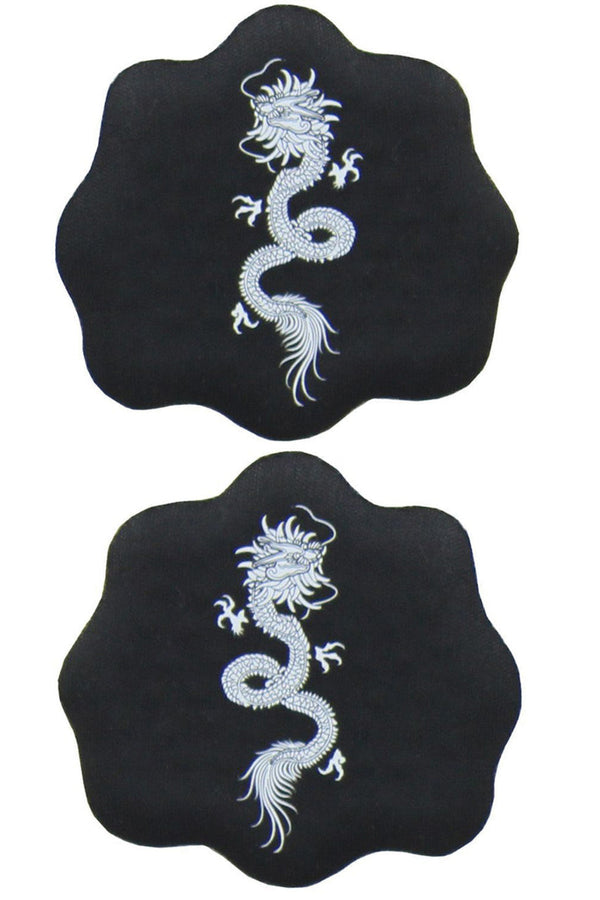 natori Dragon Print Ball of Foot Gels Black