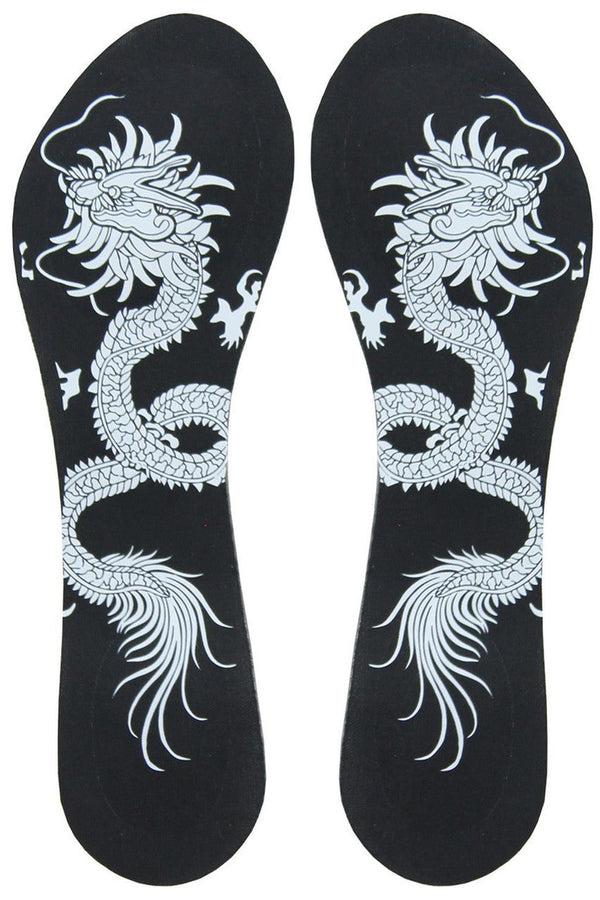 natori Dragon Print Full Cushion Foot Gels Black