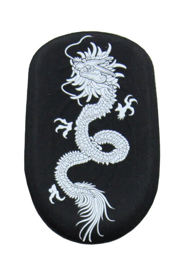 natori Dragon Print Heel Cushion Foot Gels Black