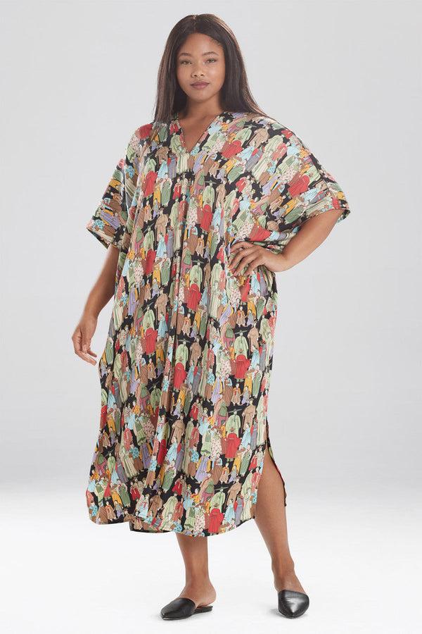 Natori Dynasty Caftan Black