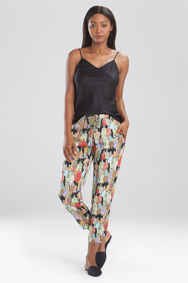 Natori Dynasty Cropped Pants Black