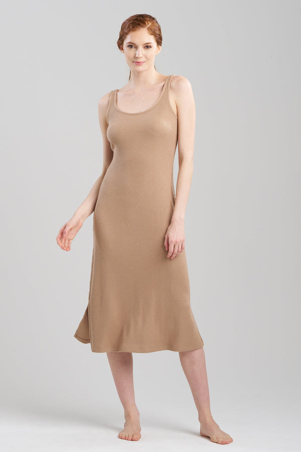natori Eden Dream Slip Dress Latte