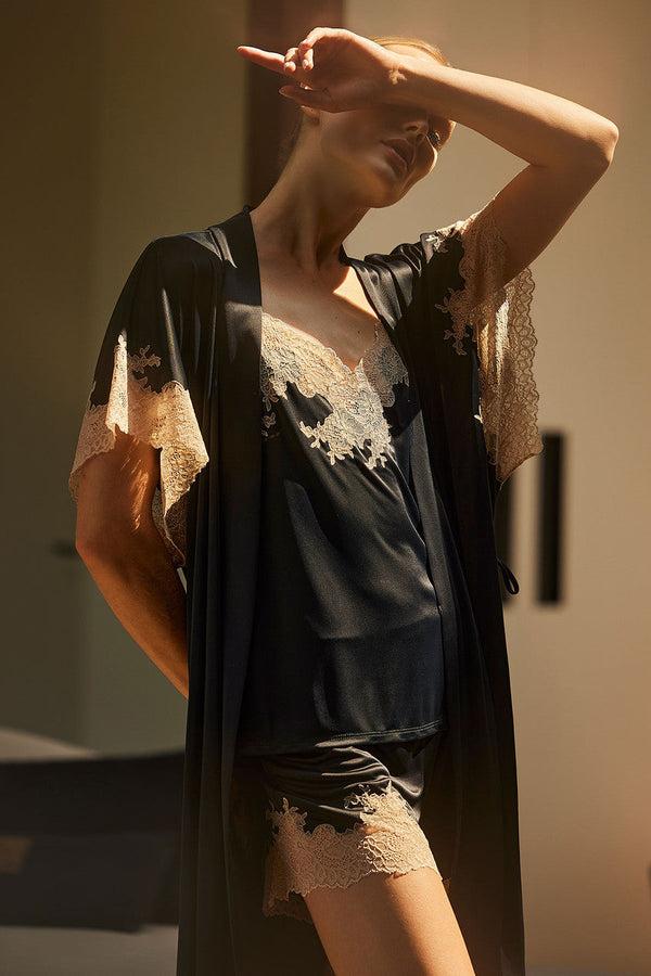 Natori Enchant Cami Shorts PJ Black/Café