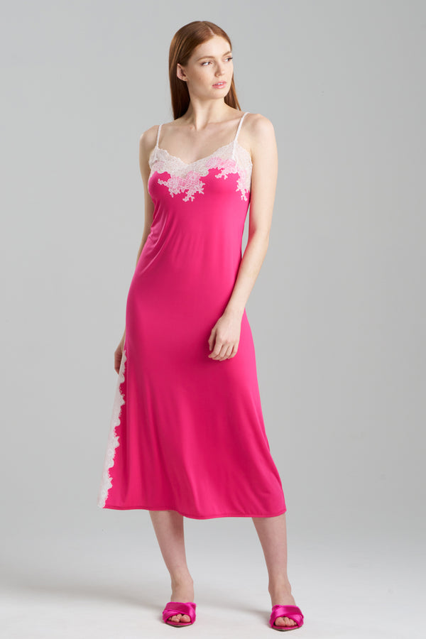 Natori Enchant Slip Dress Fuchsia