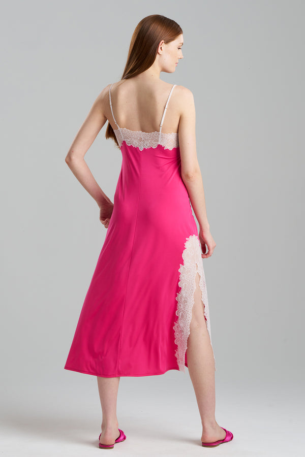 Natori Enchant Slip Dress Fuchsia