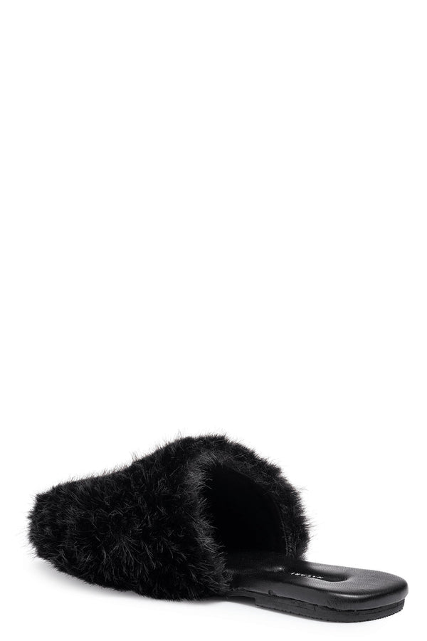 Natori Faux Mink Slide Black