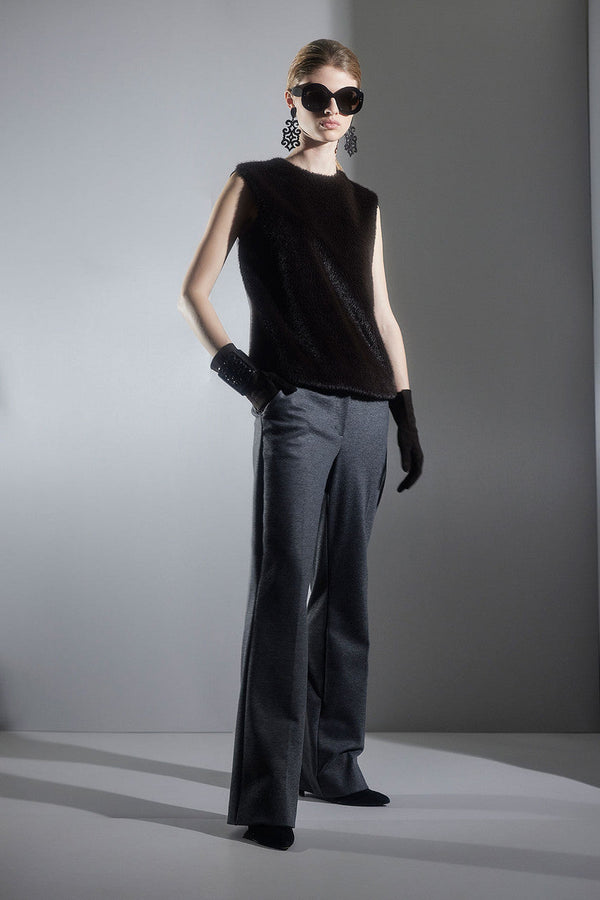 natori Faux Mink Top Espresso