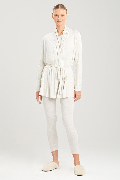 natori Feathers Element Wrap Light Heather Grey