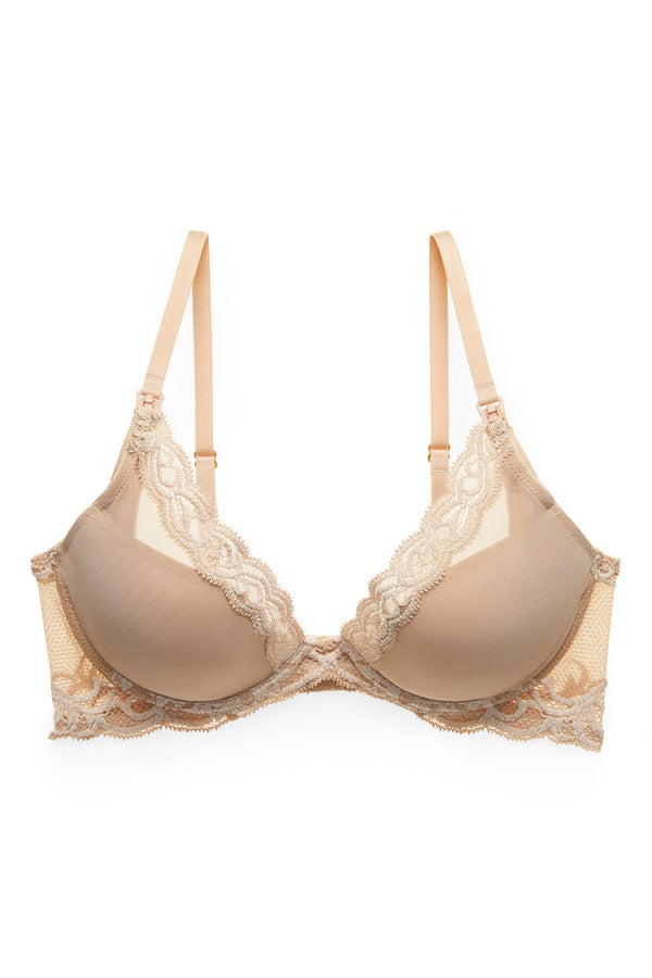 natori Feathers Maternity Bra Café