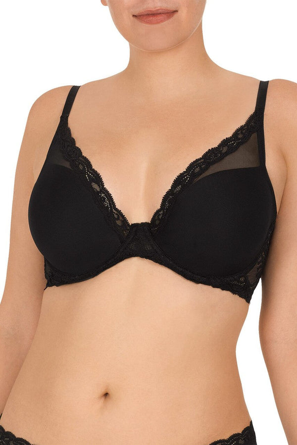 Natori Feathers Plunge T-Shirt Bra - Basics Black
