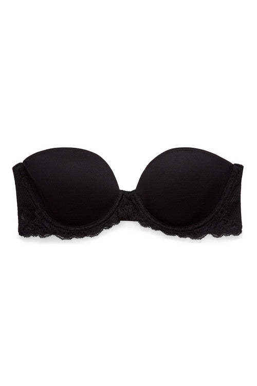 natori Feathers Strapless Bra Black