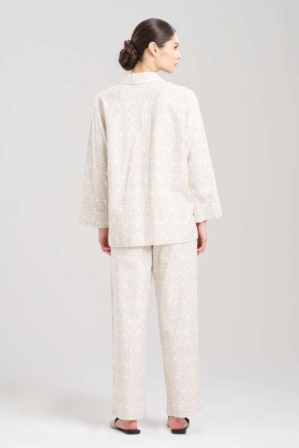 Natori Flannel Infinity Notch PJ Sand Taupe