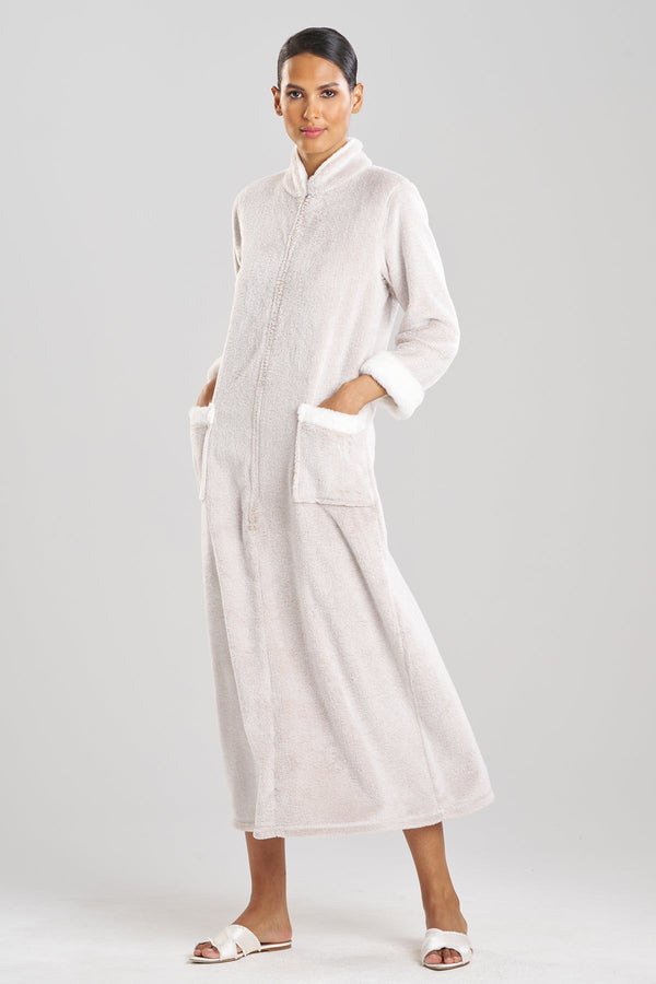 natori Frosted Faux Fur Lounger Cashmere