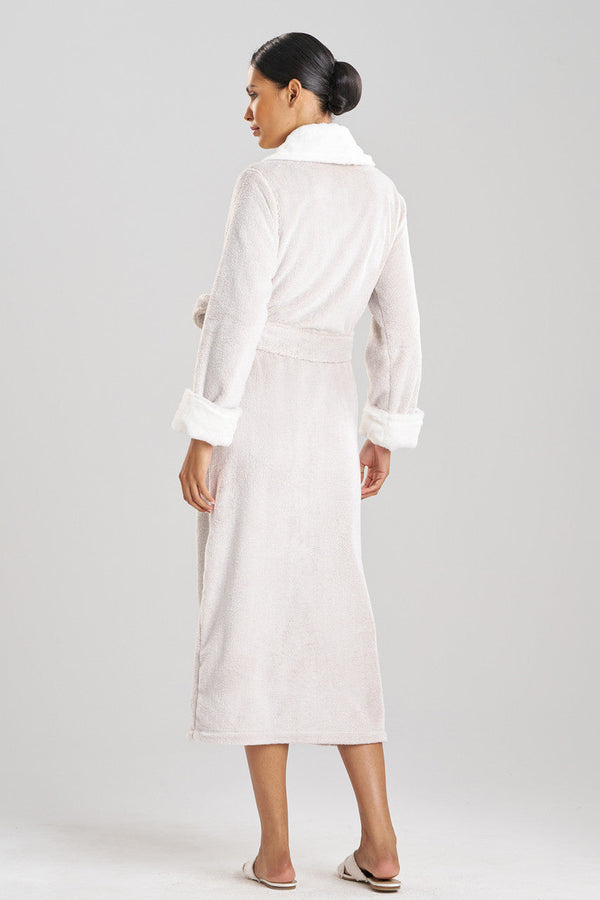 Natori Frosted Faux Fur Robe Cashmere