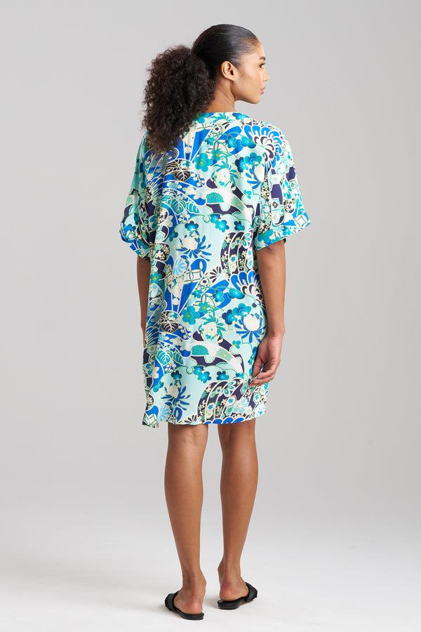 Natori Fusion Fans Challis Sleepshirt Blue