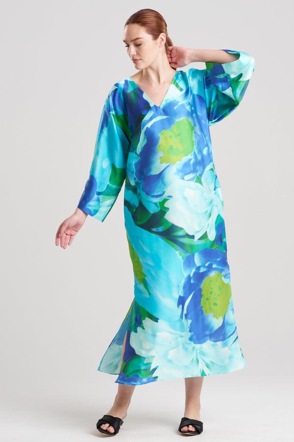 Natori Garbo Caftan Blue Multi