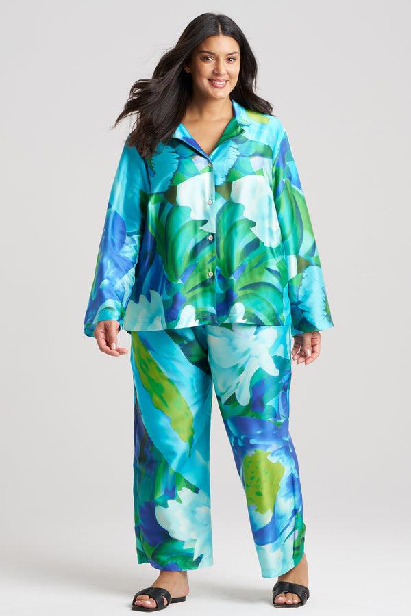 Natori Garbo Notch PJ Blue Multi