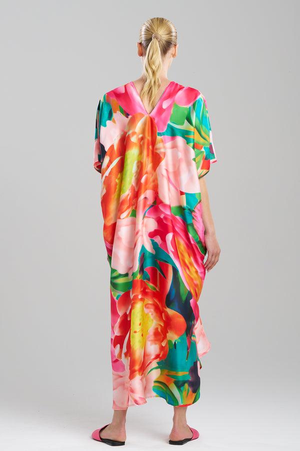 Natori Garbo V-Neck Caftan Multi