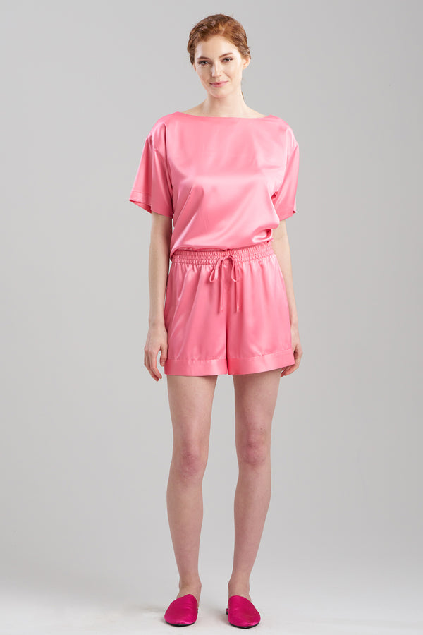 natori Glamour Drawstring Shorts Flamingo