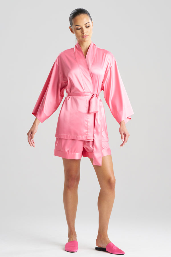 Natori Glamour Short Wrap Flamingo