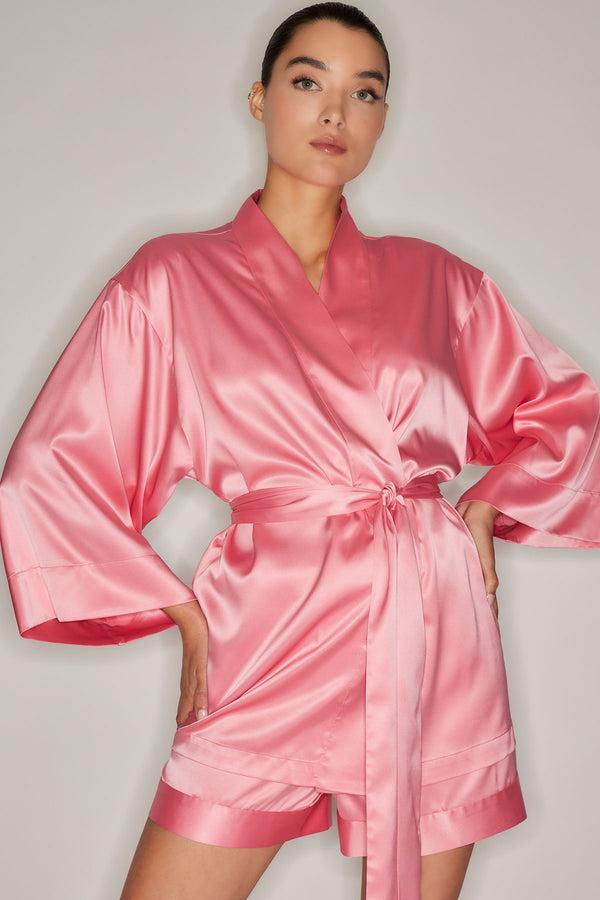 natori Glamour Short Wrap Flamingo