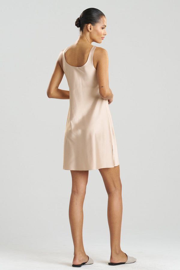 Natori Glamour Slit Chemise Café