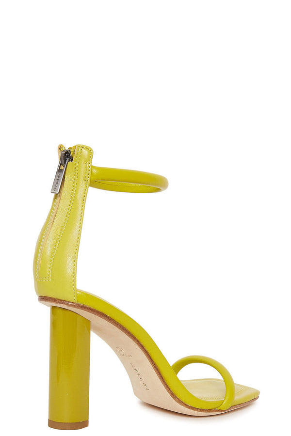 Natori Glow Nappa Leather Block Heel Sandal Citron