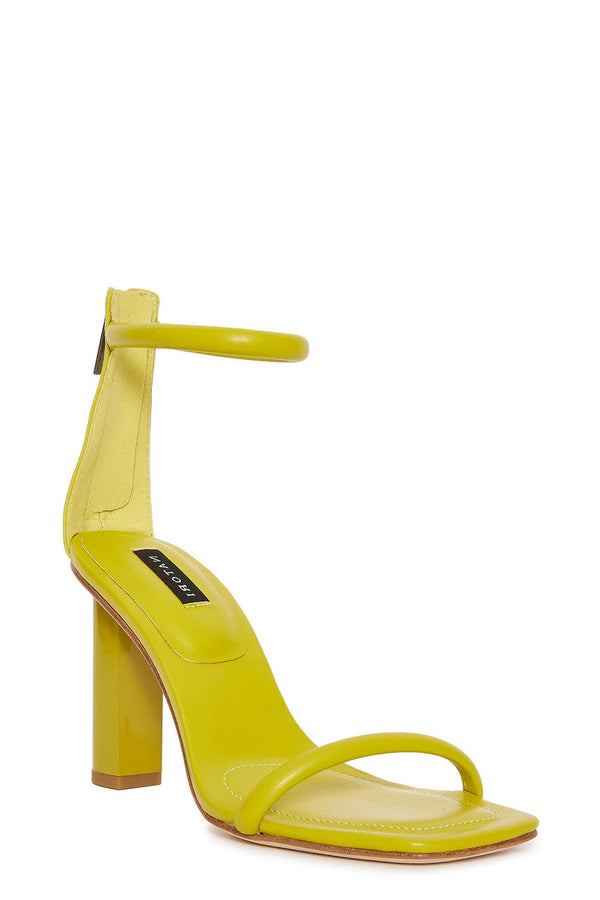natori Glow Nappa Leather Block Heel Sandal Citron