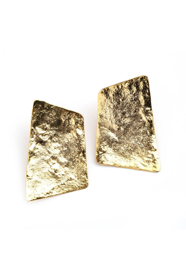 natori Gold Plated Brass Geometric Earrings Gold