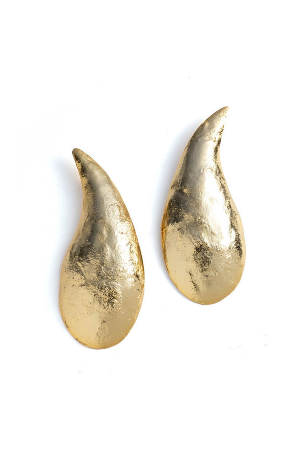 natori Gold Plated Brass Teardrop Earrings Gold