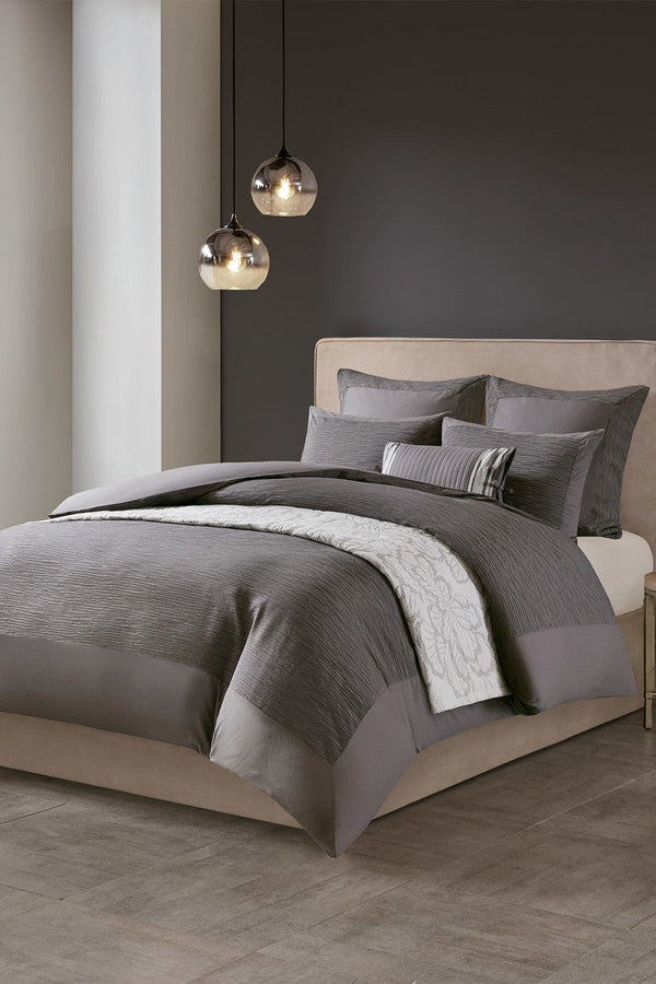Natori Hanae Gray Euro Sham Gray