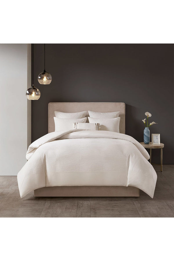 natori Hanae White Comforter Set White