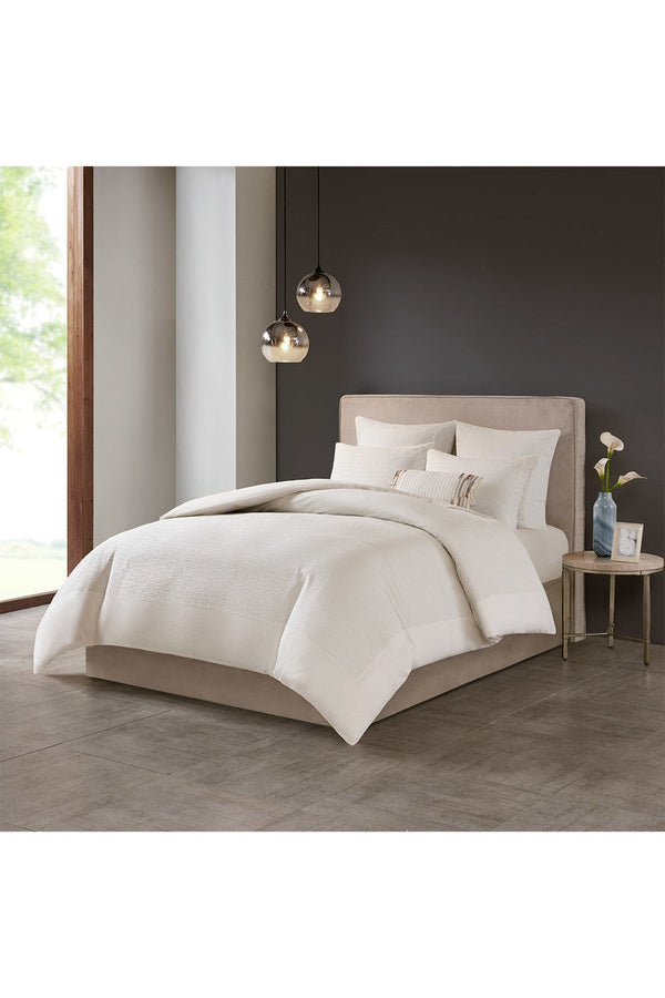 natori Hanae White Duvet Cover Set White