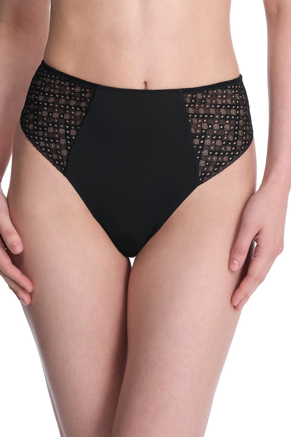 Natori Harmony High Rise Thong Black