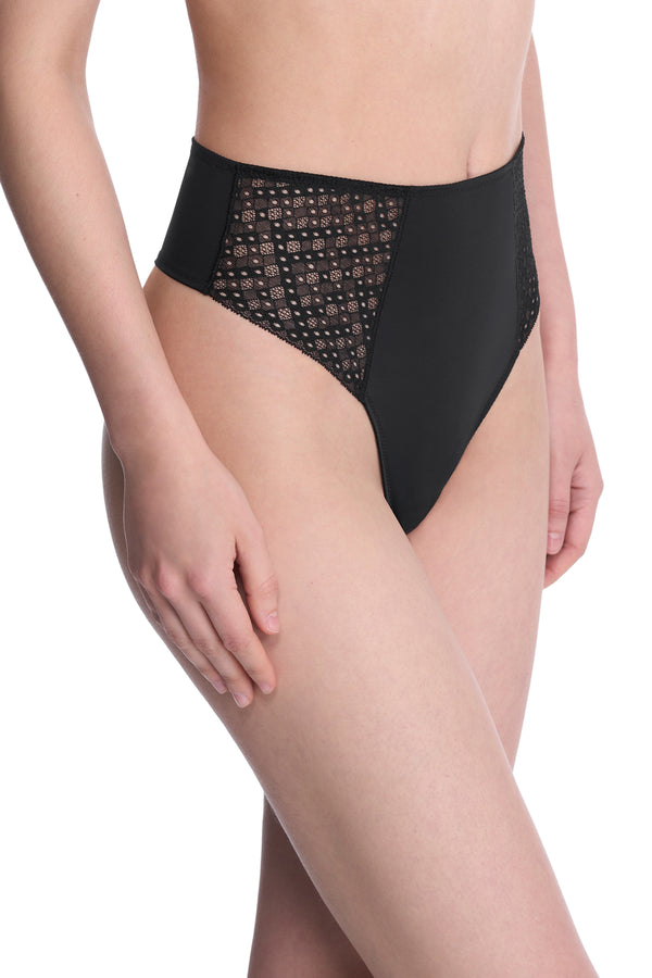 Natori Harmony High Rise Thong Black