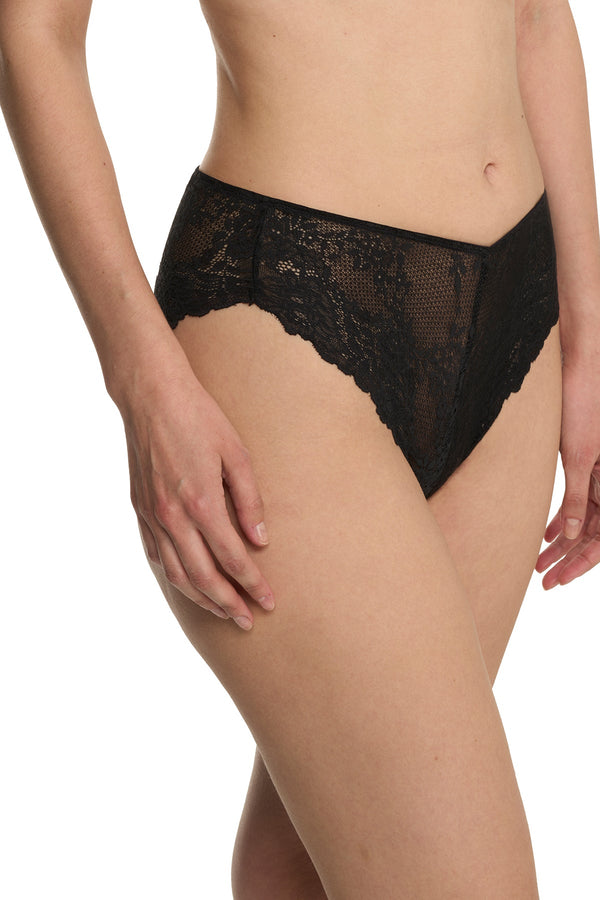 Natori Heavenly High Cut Bikini Black