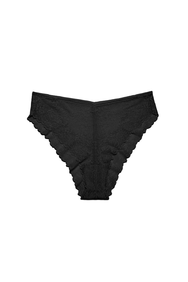 natori Heavenly High Cut Bikini Black