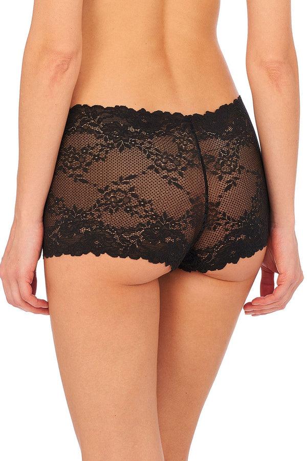 Natori Heavenly Lace Boyshort Black