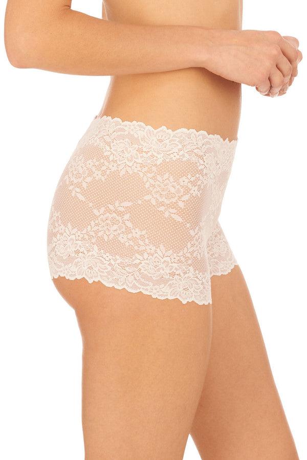 Natori Heavenly Lace Boyshort White