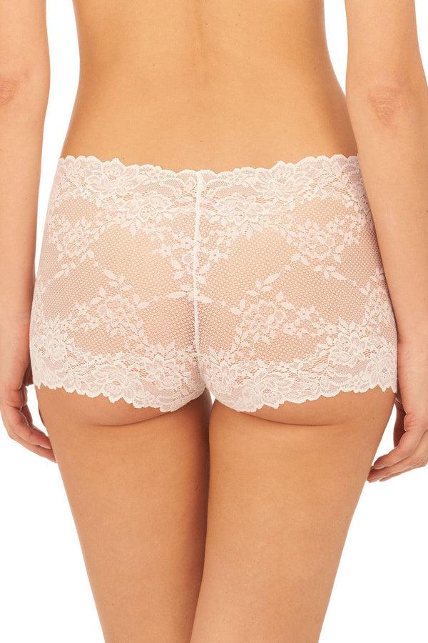 Natori Heavenly Lace Boyshort White