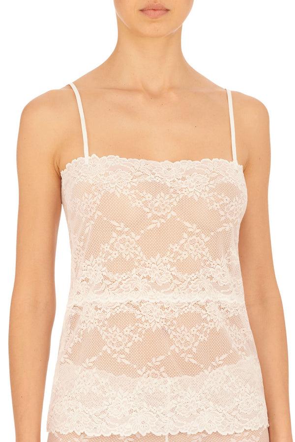 Natori Heavenly Lace Cami White