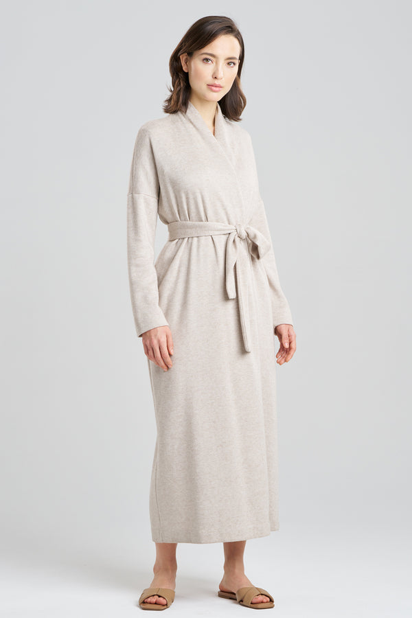 Natori Himalaya Sweater Knit Robe Cashmere