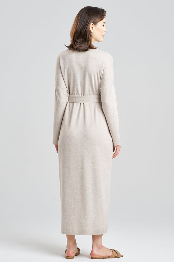 Natori Himalaya Sweater Knit Robe Cashmere