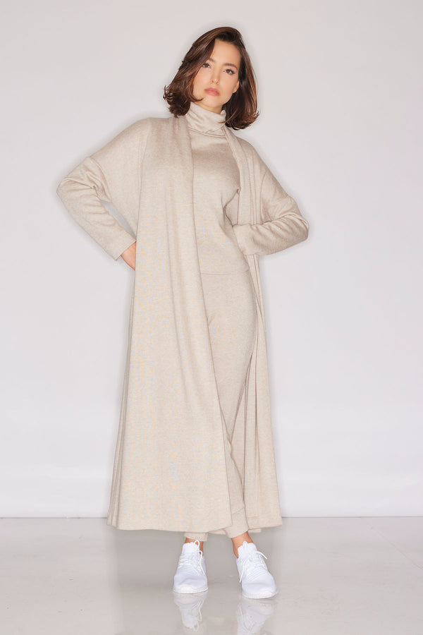 natori Himalaya Sweater Knit Robe Cashmere