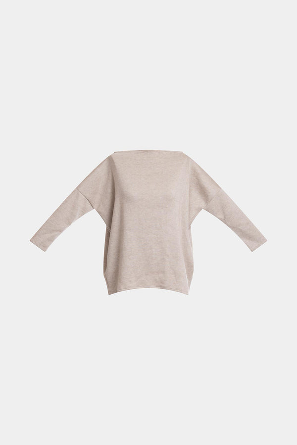 Natori Himalaya Sweater Knit Wedge Top Cashmere