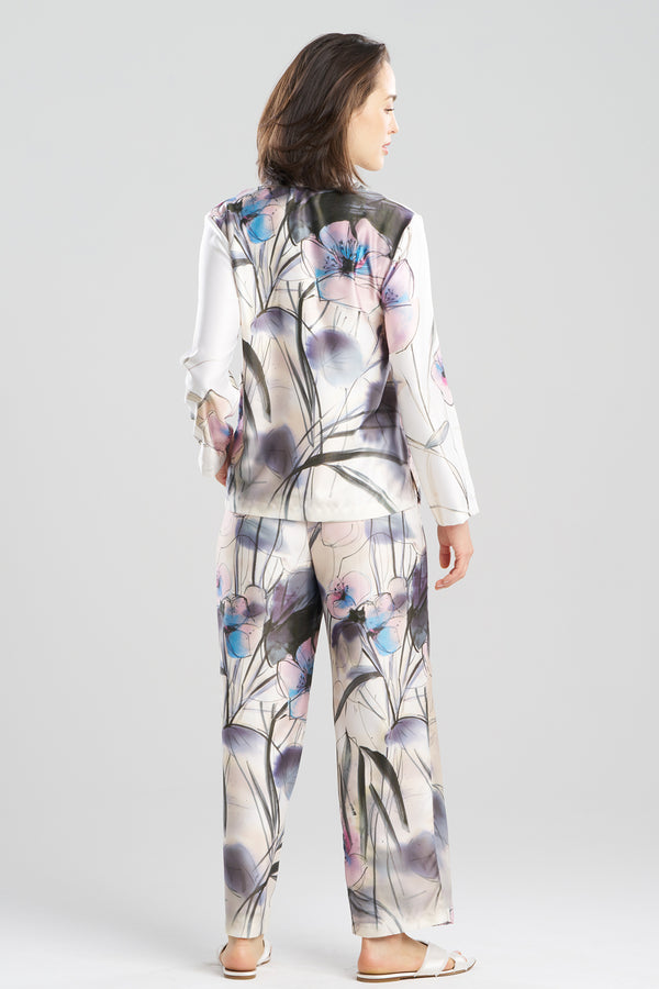 Natori Hiyaku Printed Charmeuse Notch PJ Multi