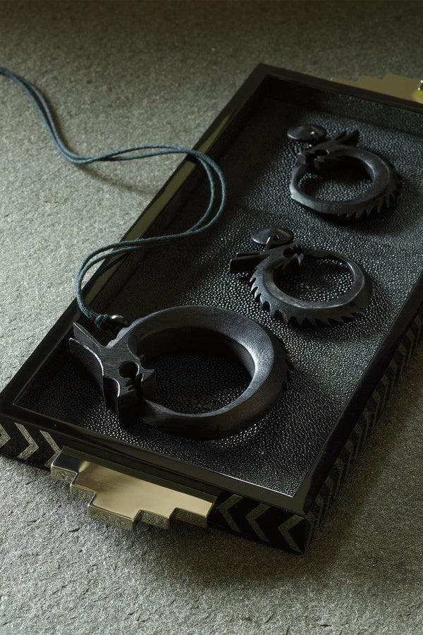 Natori Horn Dragon Necklace Ebony