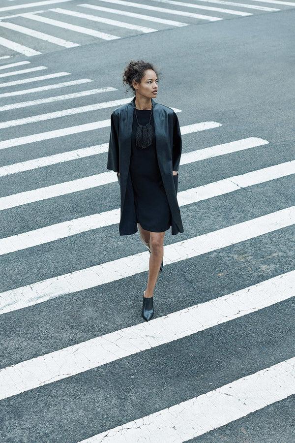 Natori Horn Fringe Necklace Brown