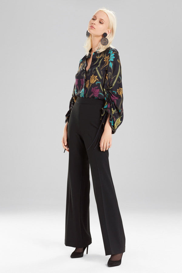 Natori Horn Round Drop Clip Earrings Ebony