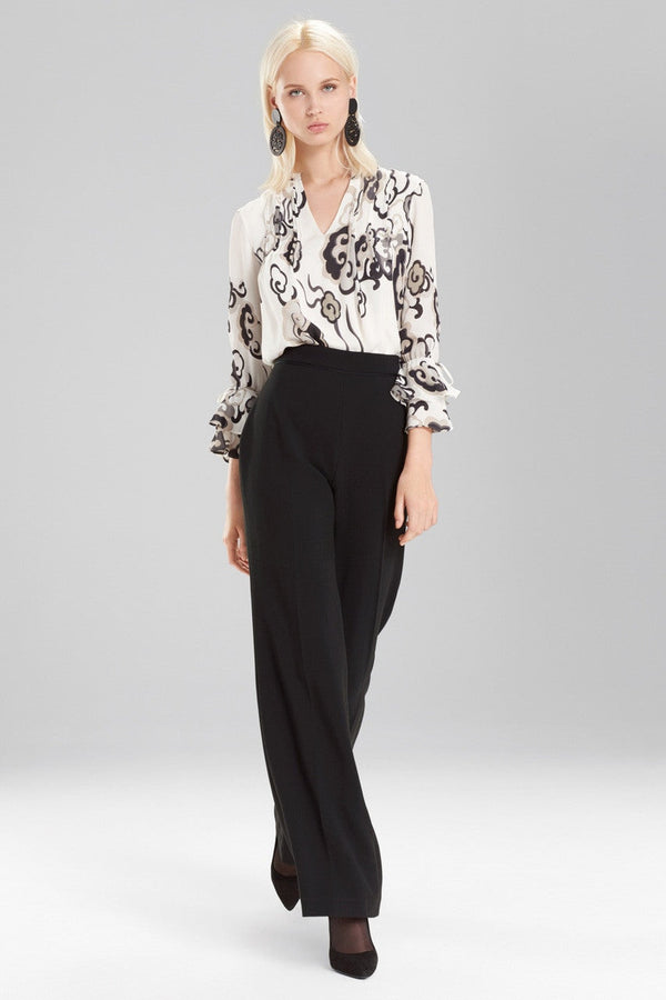 Natori Horn Round Drop Clip Earrings Ebony